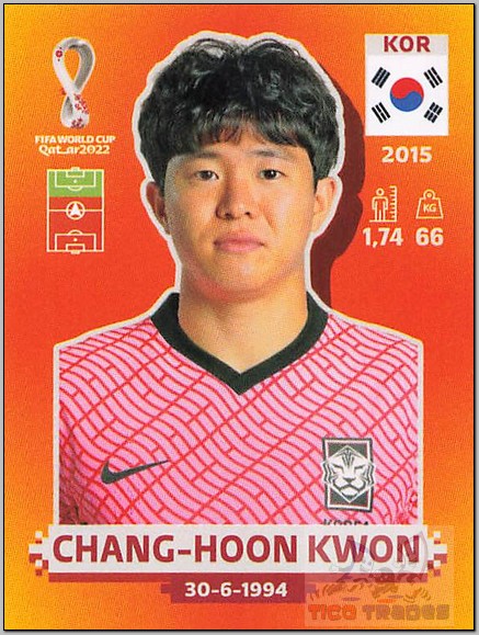 Orange - KOR17 Chang-hoon Kwon  Panini   