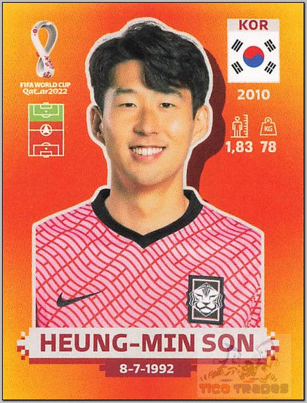 Orange - KOR18 Heung-min Son  Panini   