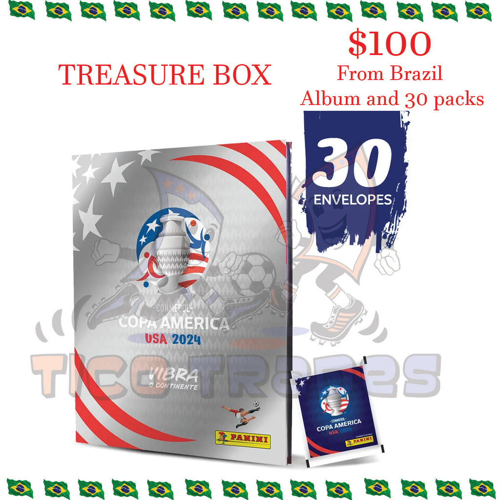 Copa America 2024 -  Silver Treasure Box (Brazil)  Tico Trades   