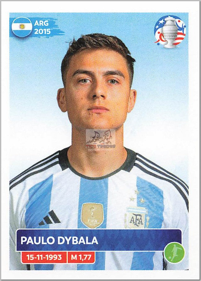 2024-25 Topps Museum UEFA Paulo Dybala Dual Patch Autograph RUBY