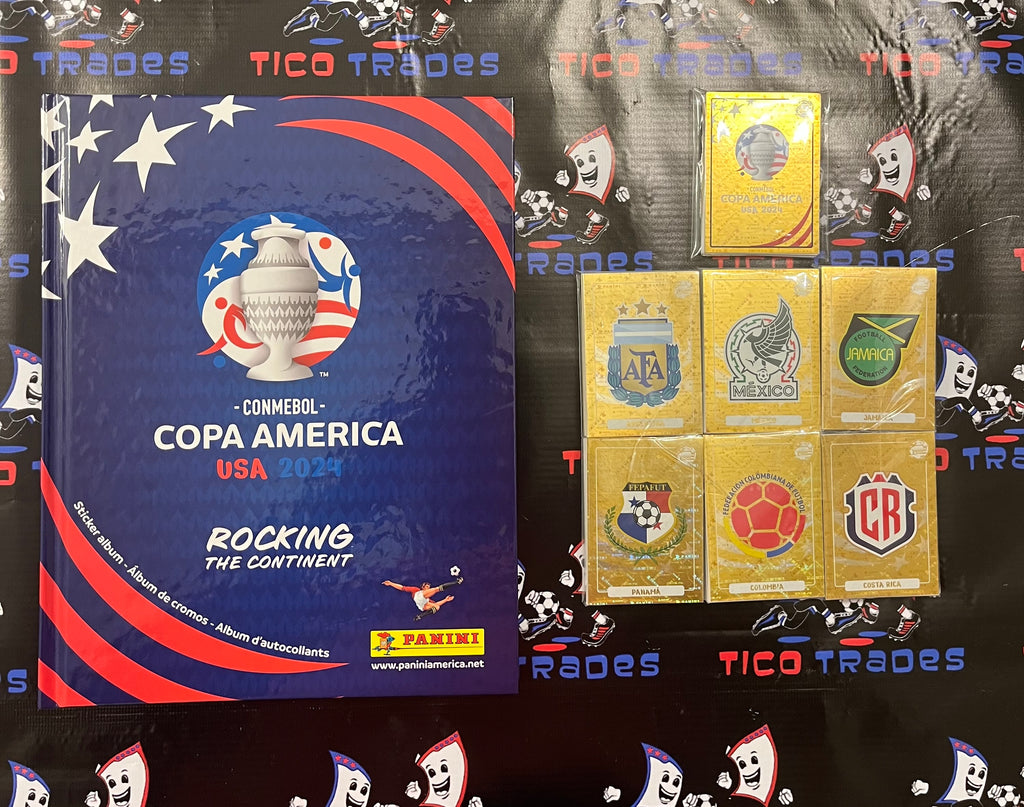 Copa America 2024 -  Complete Set (US edition)  Tico Trades Hardcover Album  