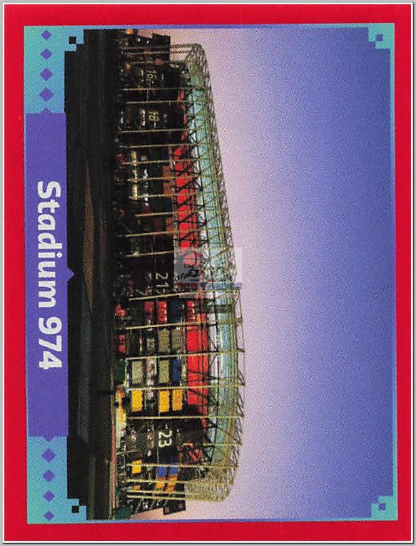 FWC13 Stadium 974 - Red Border  Panini   