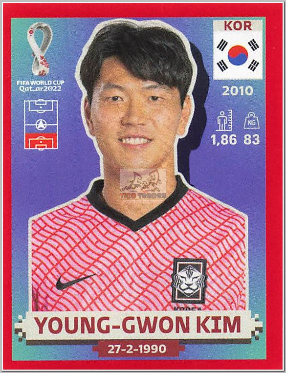 KOR8 Young-gwon Kim - Red Border  Panini   