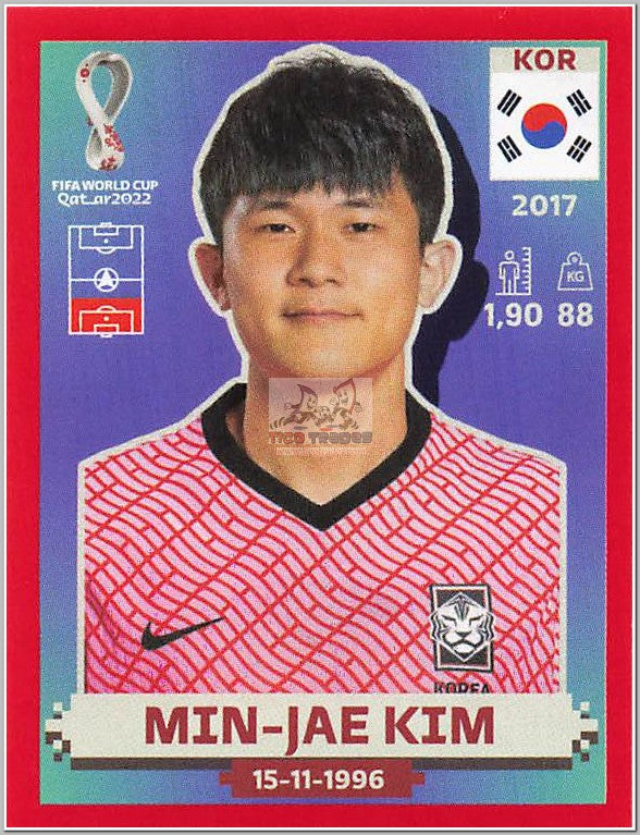 KOR7 Min-jae Kim - Red Border  Panini   