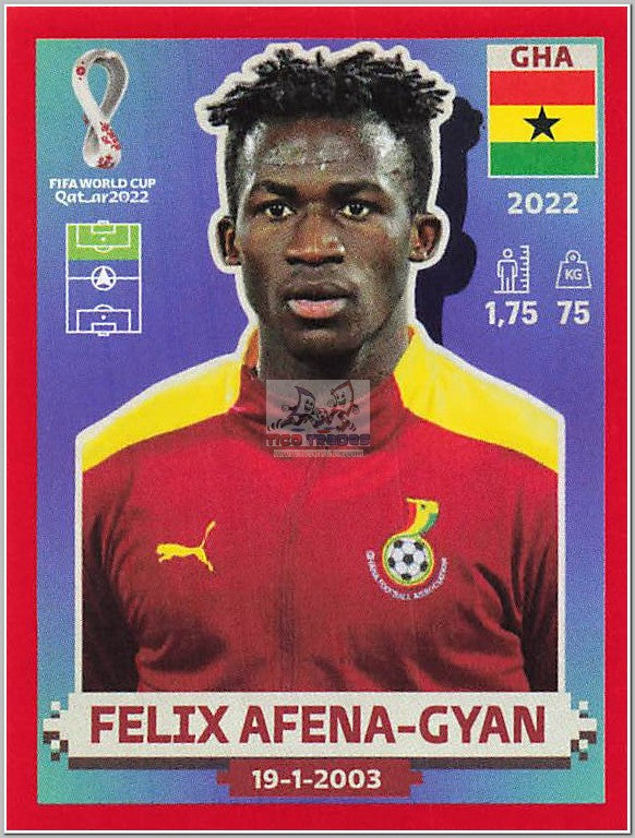 GHA16 Felix Afena-Gyan - Red Border  Panini   
