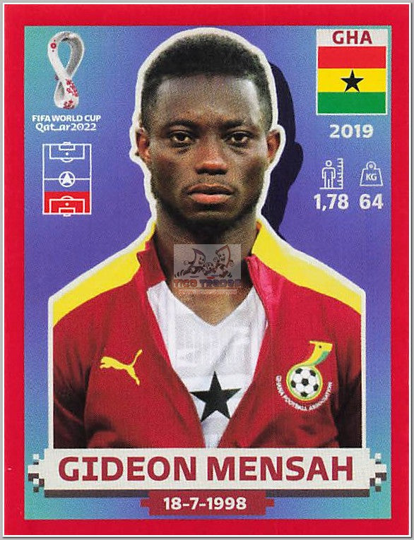 GHA8 Gideon Mensah - Red Border  Panini   
