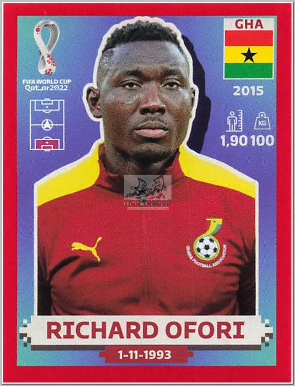 GHA4 Richard Ofori - Red Border  Panini   
