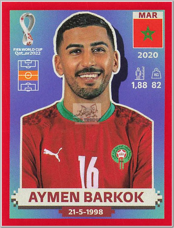 MAR12 Aymen Barkok - Red Border  Panini   