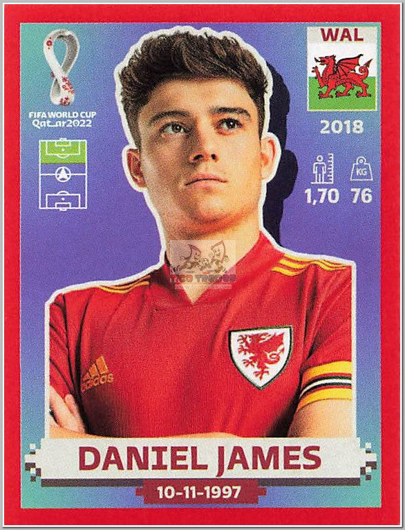 WAL18 Daniel James - Red Border  Panini   